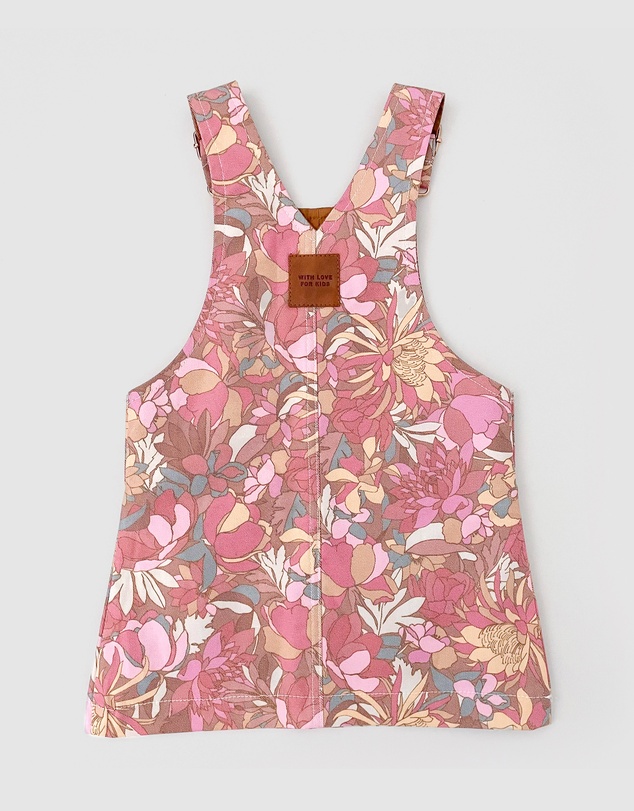 WITH LOVE FOR KIDS - Hazel Denim Pinafore Dress - Babies - Kids