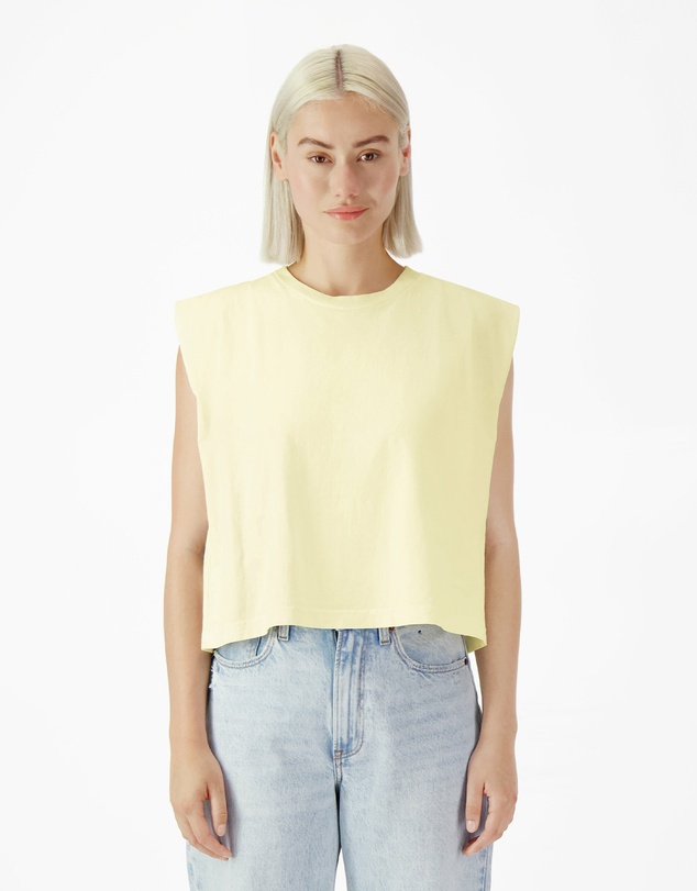 American Apparel - Heavyweight Garment Dyed Women's Muscle T-Shirt