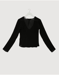 Revibe - Repaired Lover Morgana Cowl Scarf Neck Top - AU 12