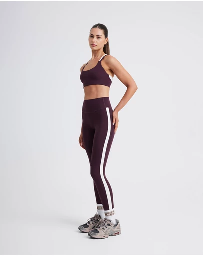 Upstate - Air Sculpt 7/8 Stripe Tight - Merlot