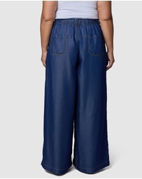 Indigo Tonic - Blake Chambray Wide Leg Pants