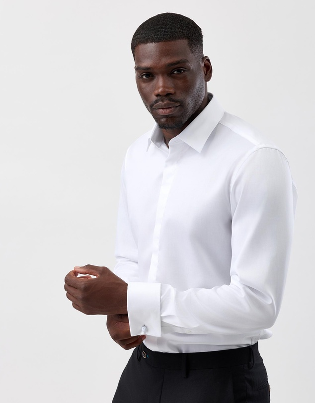 Brooksfield - Concealed Placket Tuxedo Shirt