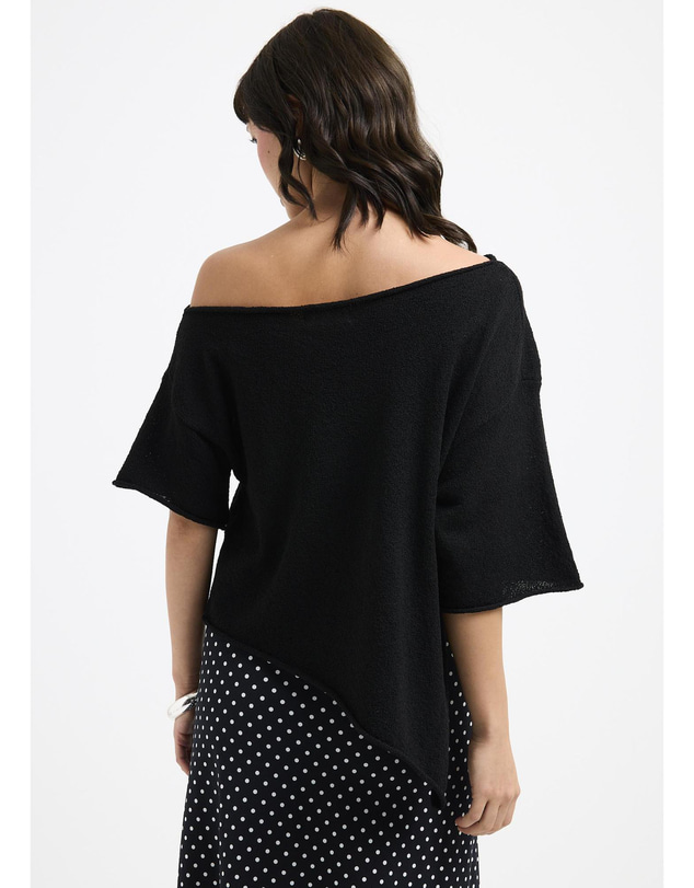 Subtitled - Asymmetric Knit Top