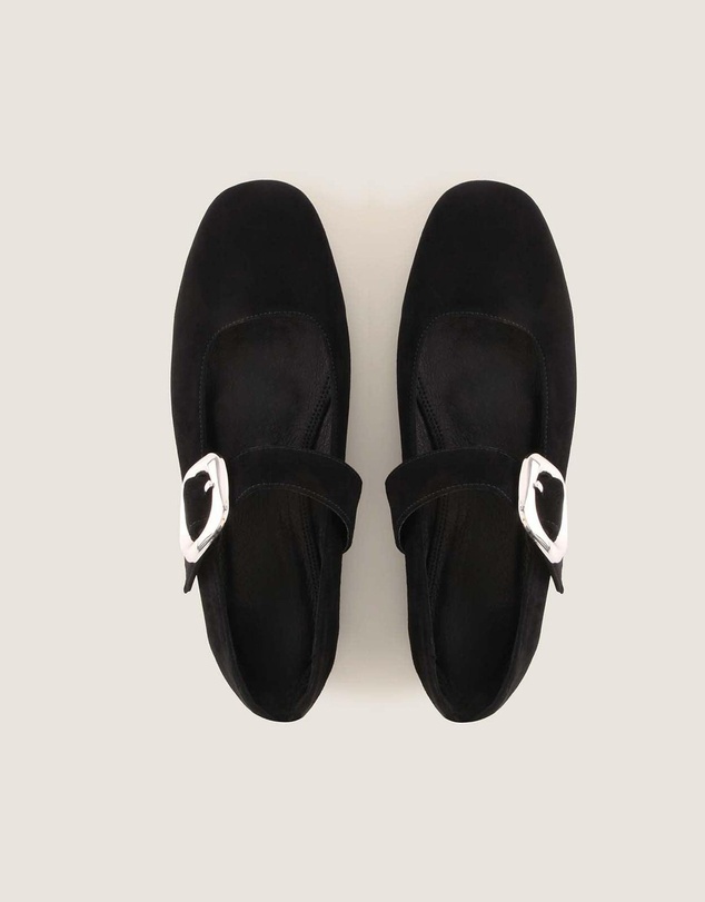 Shelly Shen - Levon Ballet Flats Black Suede