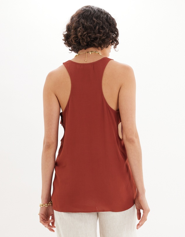 Amelius - Sabine Side Button Top