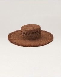 Helen Kaminski - Ivy Raffia Boater Hat