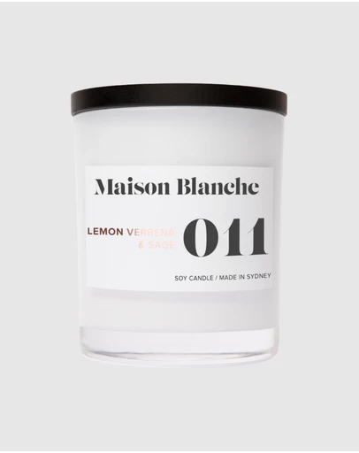 Maison Blanche - 011 Lemon Verbena & Sage - Large Candle
