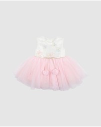 Bebe by Minihaha - Butterfly Appliqued Dress - Babies