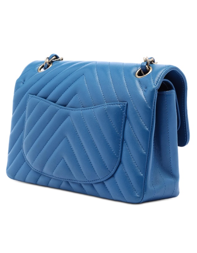 Pre-Loved by Azura Reborn - Pre-Loved Small Classic Chevron Lambskin Double Flap