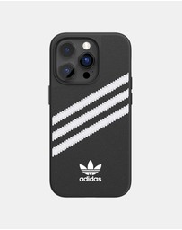 adidas Originals - 3 Stripe Samba iPhone 14 Pro Protective Phone Case PU Leather