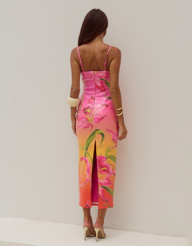 Runaway the Label - Kyra Scoop Neck Sequin Midi Dress