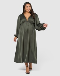 Pink Dusk by Curve Project - Over and Out Midi Dress