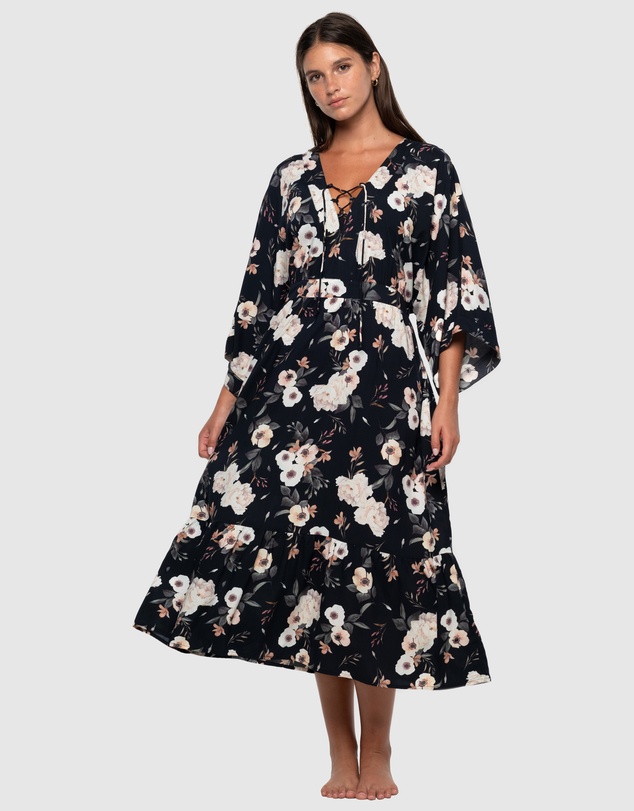 Nip Tuck Swim - Evening Shadow Corrimal One Size Maxi Dress