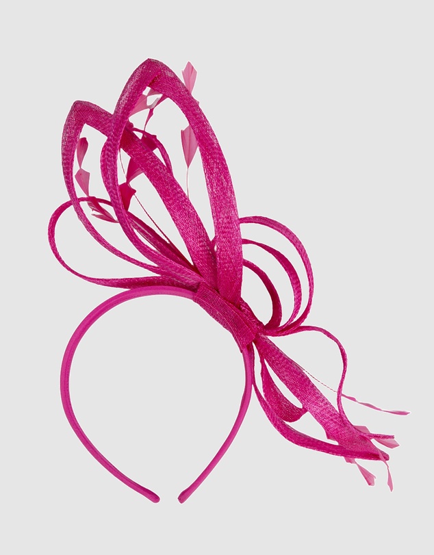 Max Alexander - Fuchsia Sinamay Loops Fascinator