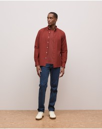 Trenery - Cotton Jersey Crew T-shirt in Auburn