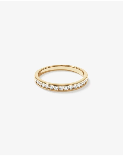 Michael Hill - 0.30 Carat TW Round Brilliant Laboratory-Grown Diamond Wedding Ring in 14kt Yellow Gold