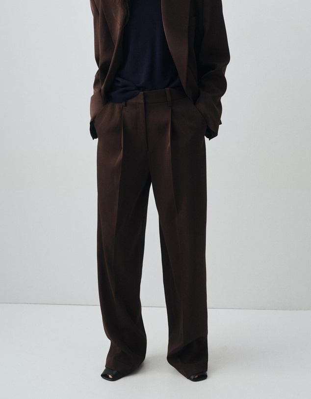 M.N.G - Straight Mid-Rise Suit Trousers