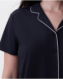 Bras N Things - Emilia Short Sleeve Top - Black