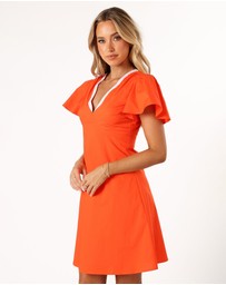 Petal & Pup - Lyle Mini Dress - Orange/Pink