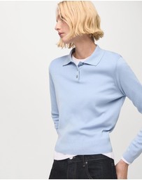 M.N.G - Polo Collar Wool Sweater