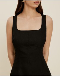 The Fated - Gracie Twill Midi Dress