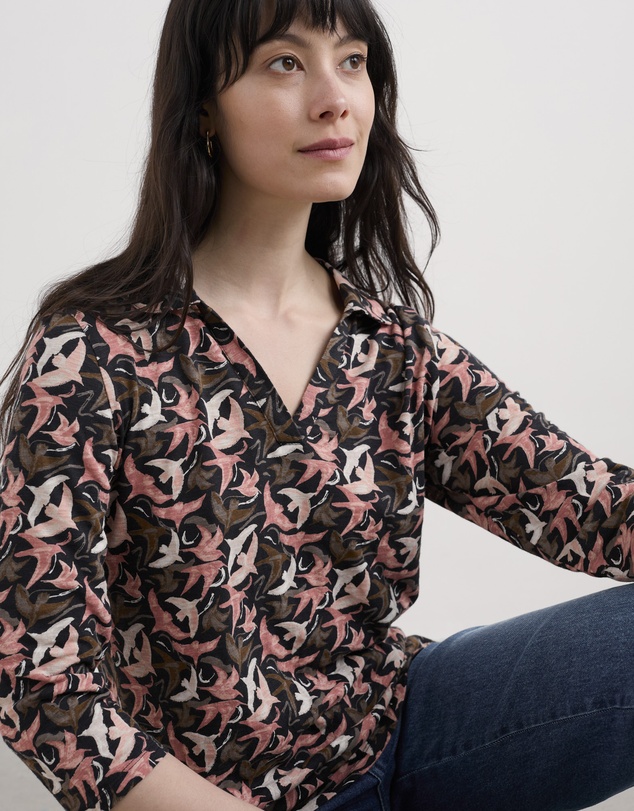 Seasalt - Seasalt Cornwall Black Wavecrest Shirt