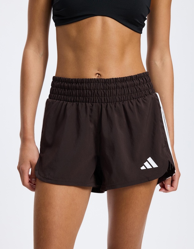 adidas Performance - Pacer Workout Woven High Rise 3 Inch Shorts