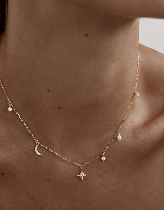 By Charlotte - Celestial Skies Charm Choker