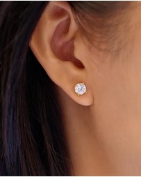 Ania Haie - Ania Haie Gold Solitaire Stud Earrings