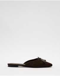 AERE - Slip On Suede Ballet Flats