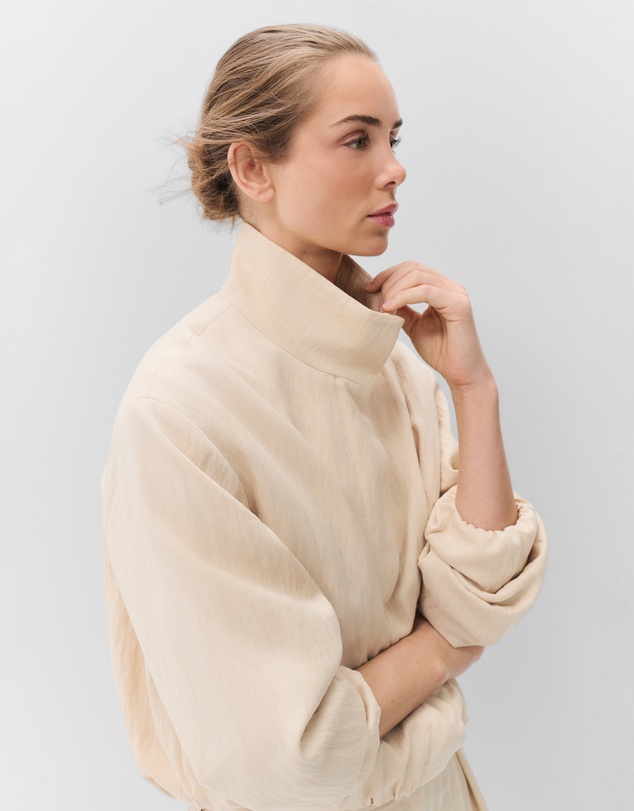 UNISON - Textured Stand Collar Jacket