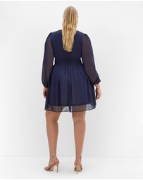 City Chic - Serina V Neck Mini Dress