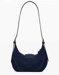 Desigual - Medium denim bag with buckles