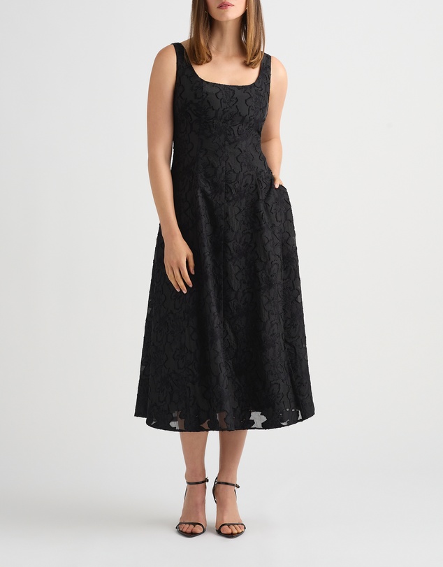 David Lawrence - Darden Jacquard Dress