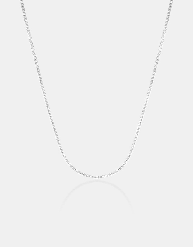 The Silver Collective - Tennis Necklace Fine Silver