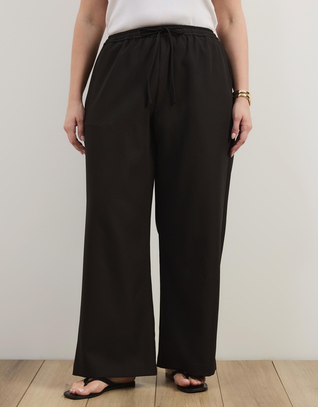 Atmos&Here Curvy - Marlow Tie Waist Tailored Pants