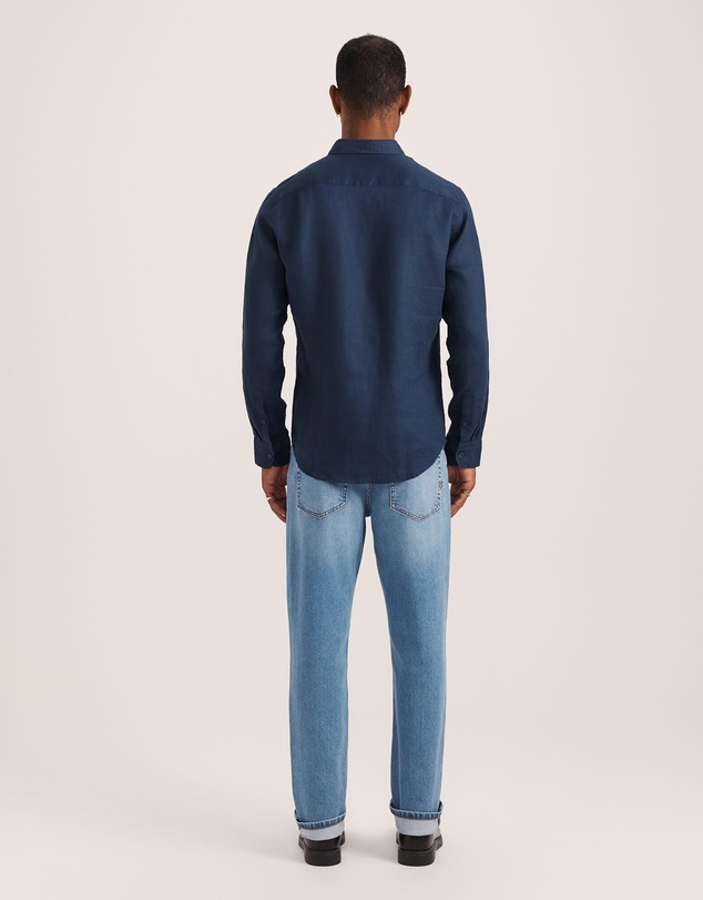 SABA - Anderson Long Sleeve Classic Linen Shirt