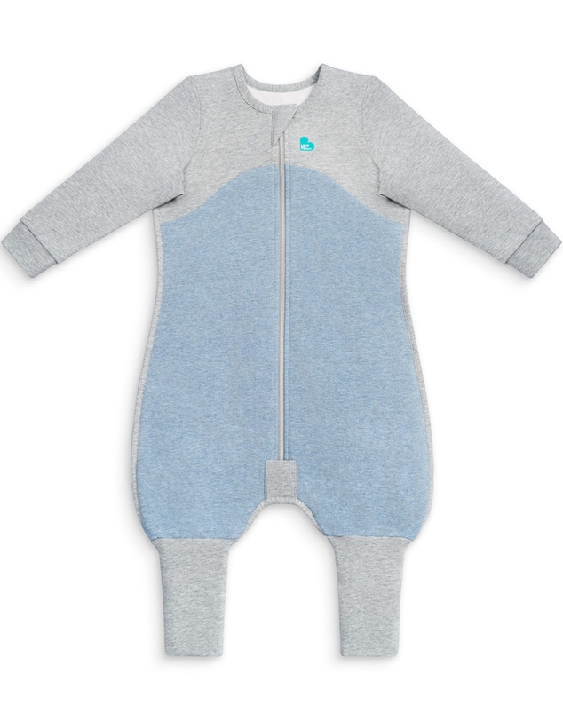 Love to Dream - Sleep Suit 1.0 TOG Long Sleeve Organic Cotton in Dusty Blue