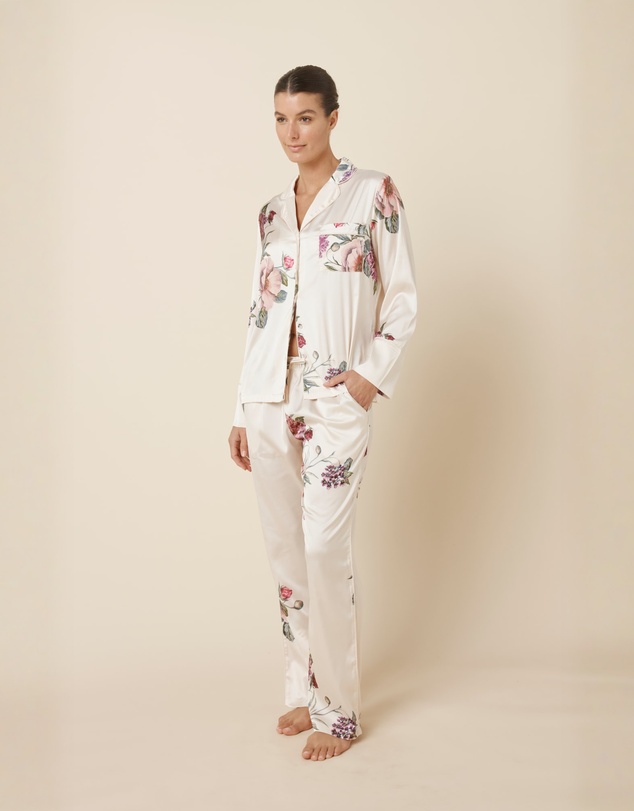 Gingerlilly - Ruby Floral Satin PJ set