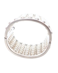 Pre-Loved by Azura Reborn - Pre-Loved Silver Plated Wide Pearl Cuff Bracelet