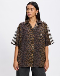 adidas Originals - Leopard Satin Shirt