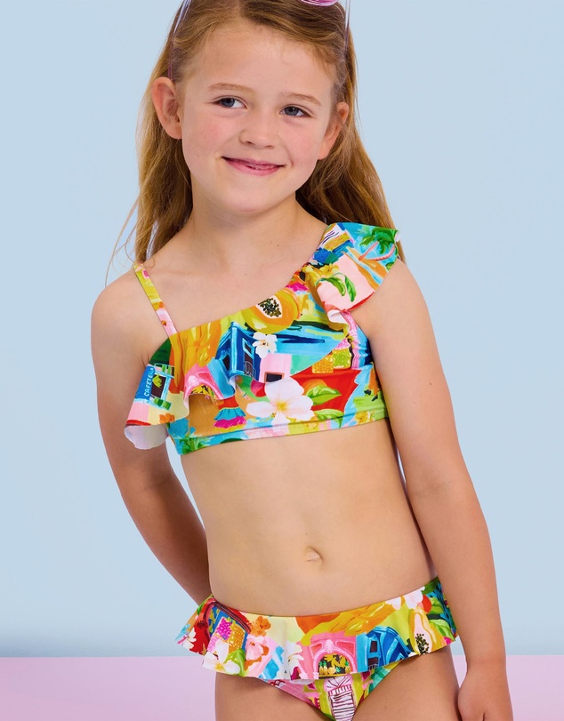 Seafolly - Shoulder Frill Bikini Set - Kids