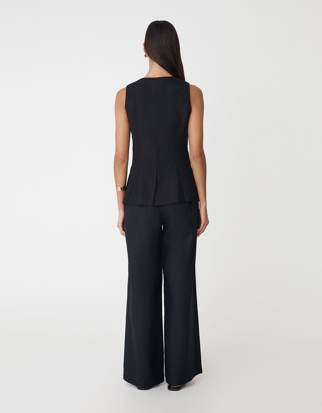 Forcast - Ami V-Neck Linen Vest