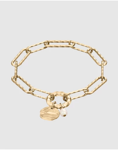 Skagen - Agnethe Pearl Gold Bracelet