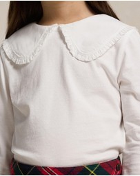 Polo Ralph Lauren - Ruffled Cotton Jersey Tee - Kids