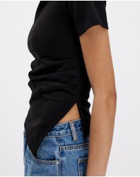 Minima Esenciales - Eliana Draped T-Shirt