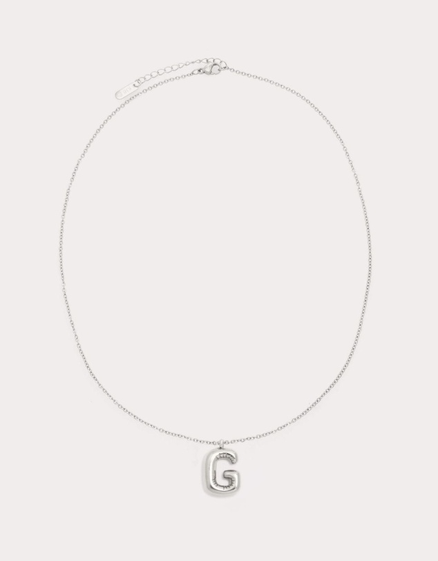 Petit Moments - Bubble Initial Necklace - All Letters