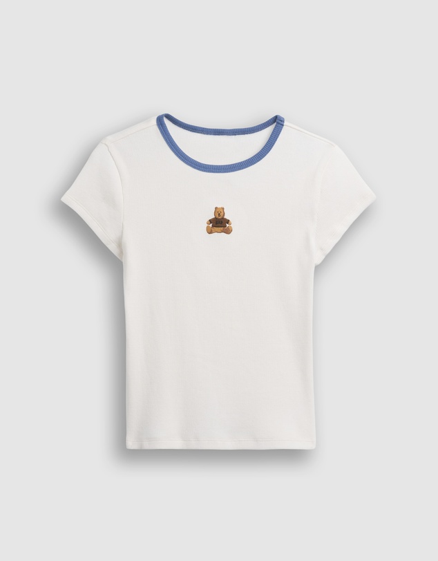 GAP - SS Perfect Rib Tee Graphic - Teens
