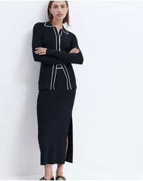 UNISON - Sporty Button Through Knit