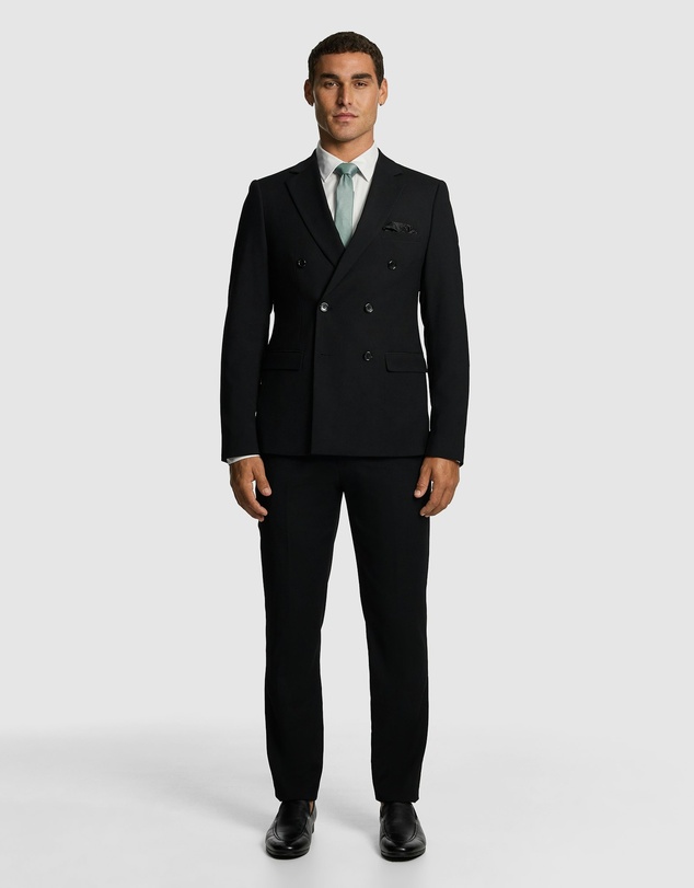 yd. - Dante Double Breasted Stretch Suit Jacket
